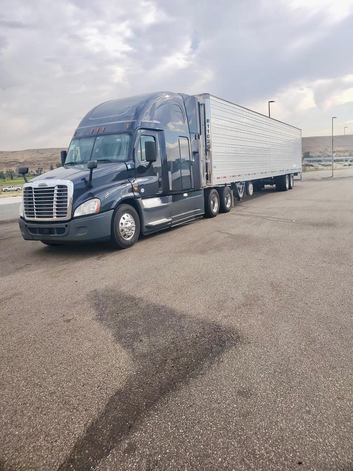 Expedited freight tractor ready to roll